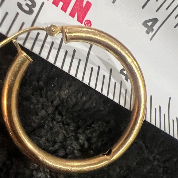 14k Hoop Earrings - Picture 2 of 4